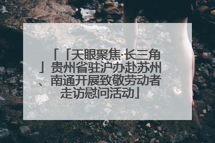 「天眼聚焦·长三角」贵州省驻沪办赴苏州、南通开展致敬劳动者走访慰问活动