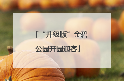 “升级版”金碧公园开园迎客