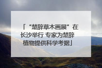 “楚辞草木画展”在长沙举行 专家为楚辞植物提供科学考据