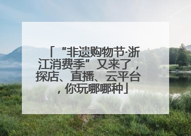 “非遗购物节·浙江消费季”又来了，探店、直播、云平台，你玩哪哪种