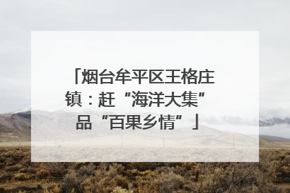 烟台牟平区王格庄镇：赶“海洋大集” 品“百果乡情”