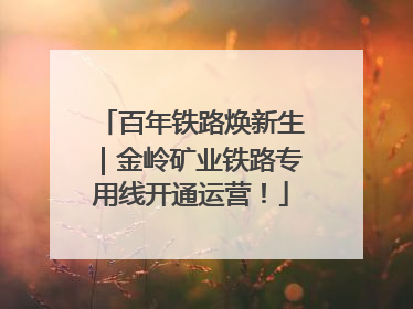 百年铁路焕新生｜金岭矿业铁路专用线开通运营！