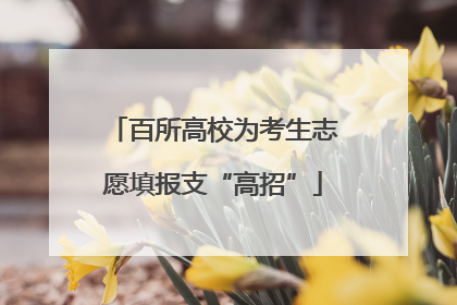 百所高校为考生志愿填报支“高招”