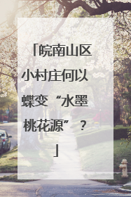 皖南山区小村庄何以蝶变“水墨桃花源”？