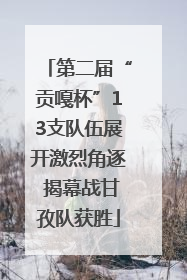 第二届“贡嘎杯”13支队伍展开激烈角逐 揭幕战甘孜队获胜