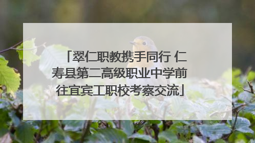 翠仁职教携手同行 仁寿县第二高级职业中学前往宜宾工职校考察交流