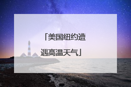 美国纽约遭遇高温天气