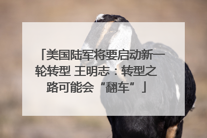 美国陆军将要启动新一轮转型 王明志：转型之路可能会“翻车”