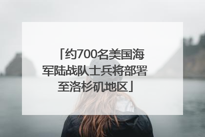 约700名美国海军陆战队士兵将部署至洛杉矶地区