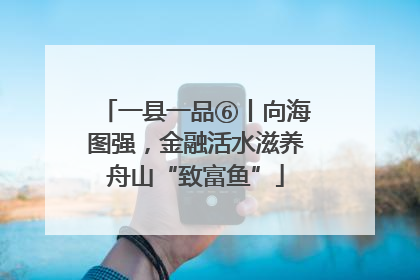 一县一品⑥丨向海图强，金融活水滋养舟山“致富鱼”