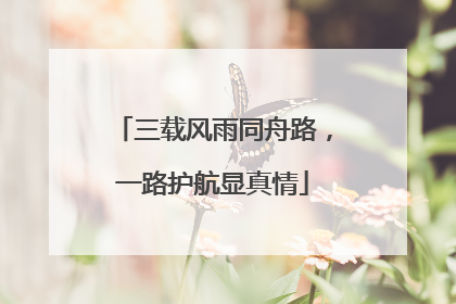 三载风雨同舟路，一路护航显真情