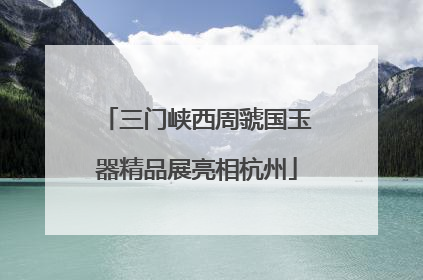 三门峡西周虢国玉器精品展亮相杭州