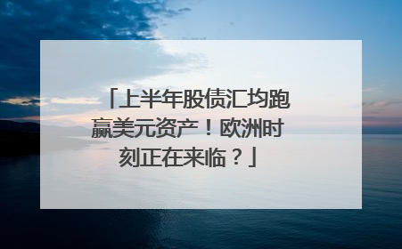 上半年股债汇均跑赢美元资产！欧洲时刻正在来临？