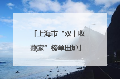 上海市“双十收藏家”榜单出炉