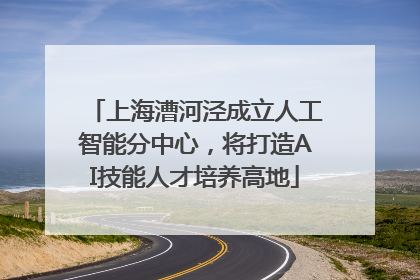 上海漕河泾成立人工智能分中心，将打造AI技能人才培养高地