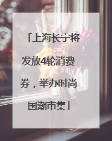 上海长宁将发放4轮消费券，举办时尚国潮市集