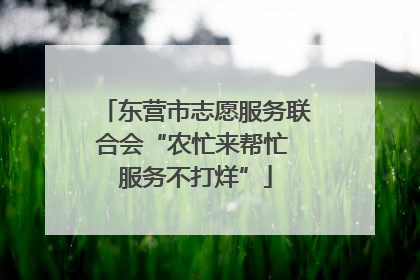东营市志愿服务联合会“农忙来帮忙 服务不打烊”