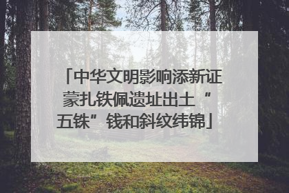 中华文明影响添新证 蒙扎铁佩遗址出土“五铢”钱和斜纹纬锦