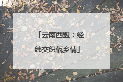云南西盟：经纬交织佤乡情