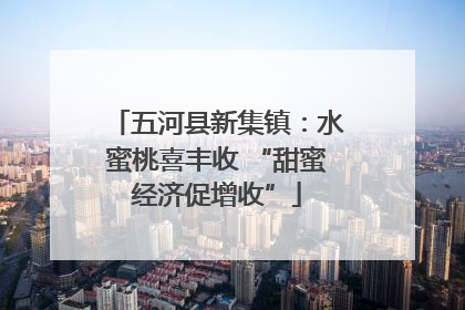 五河县新集镇：水蜜桃喜丰收 “甜蜜经济促增收”