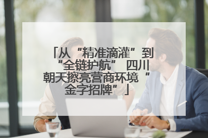 从“精准滴灌”到“全链护航” 四川朝天擦亮营商环境“金字招牌”