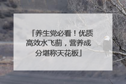 养生党必看！优质高效水飞蓟，营养成分堪称天花板
