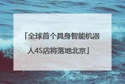 全球首个具身智能机器人4S店将落地北京