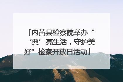内黄县检察院举办“‘典’亮生活，守护美好”检察开放日活动