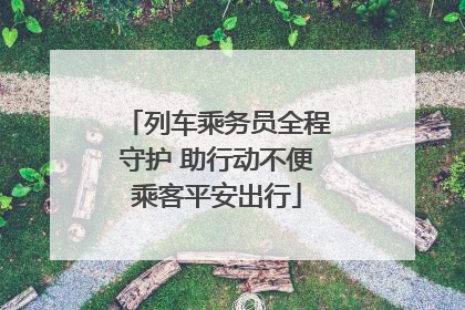 列车乘务员全程守护 助行动不便乘客平安出行