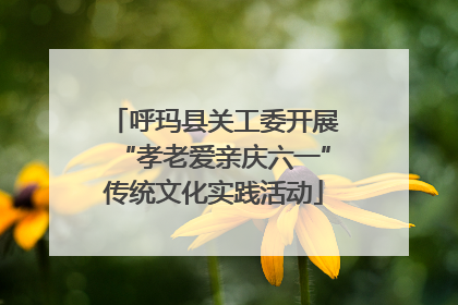 呼玛县关工委开展“孝老爱亲庆六一”传统文化实践活动
