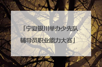 宁夏银川举办少先队辅导员职业能力大赛