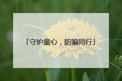 守护童心，防骗同行