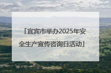 宜宾市举办2025年安全生产宣传咨询日活动