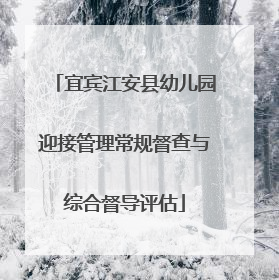 宜宾江安县幼儿园迎接管理常规督查与综合督导评估