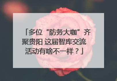多位“防务大咖”齐聚贵阳 这届智库交流活动有啥不一样？