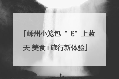 嵊州小笼包“飞”上蓝天 美食+旅行新体验