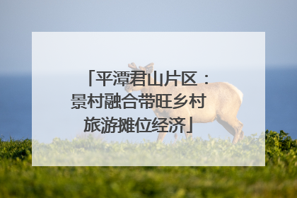 平潭君山片区：景村融合带旺乡村旅游摊位经济