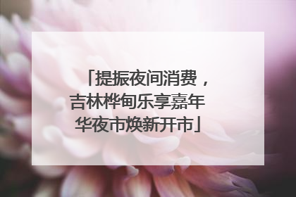 提振夜间消费，吉林桦甸乐享嘉年华夜市焕新开市