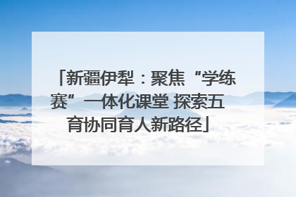 新疆伊犁：聚焦“学练赛”一体化课堂 探索五育协同育人新路径