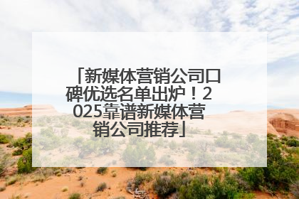新媒体营销公司口碑优选名单出炉！2025靠谱新媒体营销公司推荐