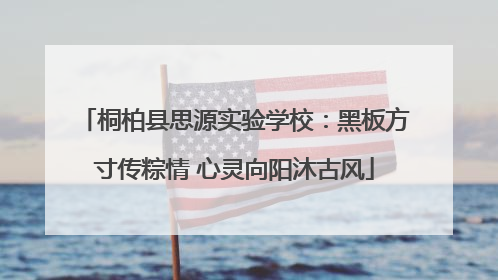 桐柏县思源实验学校：黑板方寸传粽情 心灵向阳沐古风