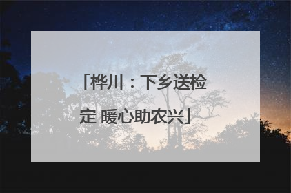 桦川：下乡送检定 暖心助农兴