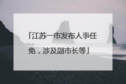 江苏一市发布人事任免，涉及副市长等