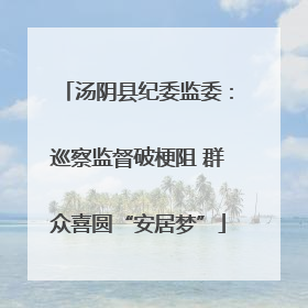 汤阴县纪委监委：巡察监督破梗阻 群众喜圆“安居梦”