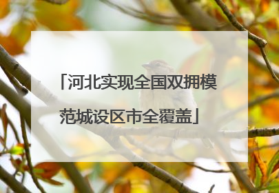 河北实现全国双拥模范城设区市全覆盖