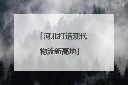 河北打造现代物流新高地