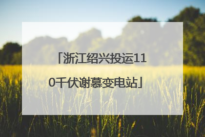 浙江绍兴投运110千伏谢慕变电站