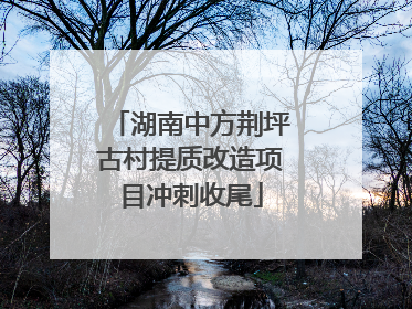 湖南中方荆坪古村提质改造项目冲刺收尾