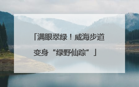 满眼翠绿！威海步道变身“绿野仙踪”