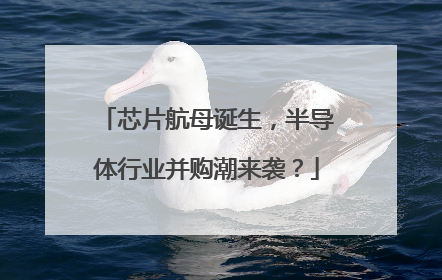 芯片航母诞生，半导体行业并购潮来袭？